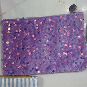 Purple Sequin January Ipsy Pouch